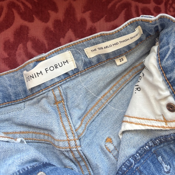 Denim Forum Jean Shorts Size 23 - Picture 2 of 2
